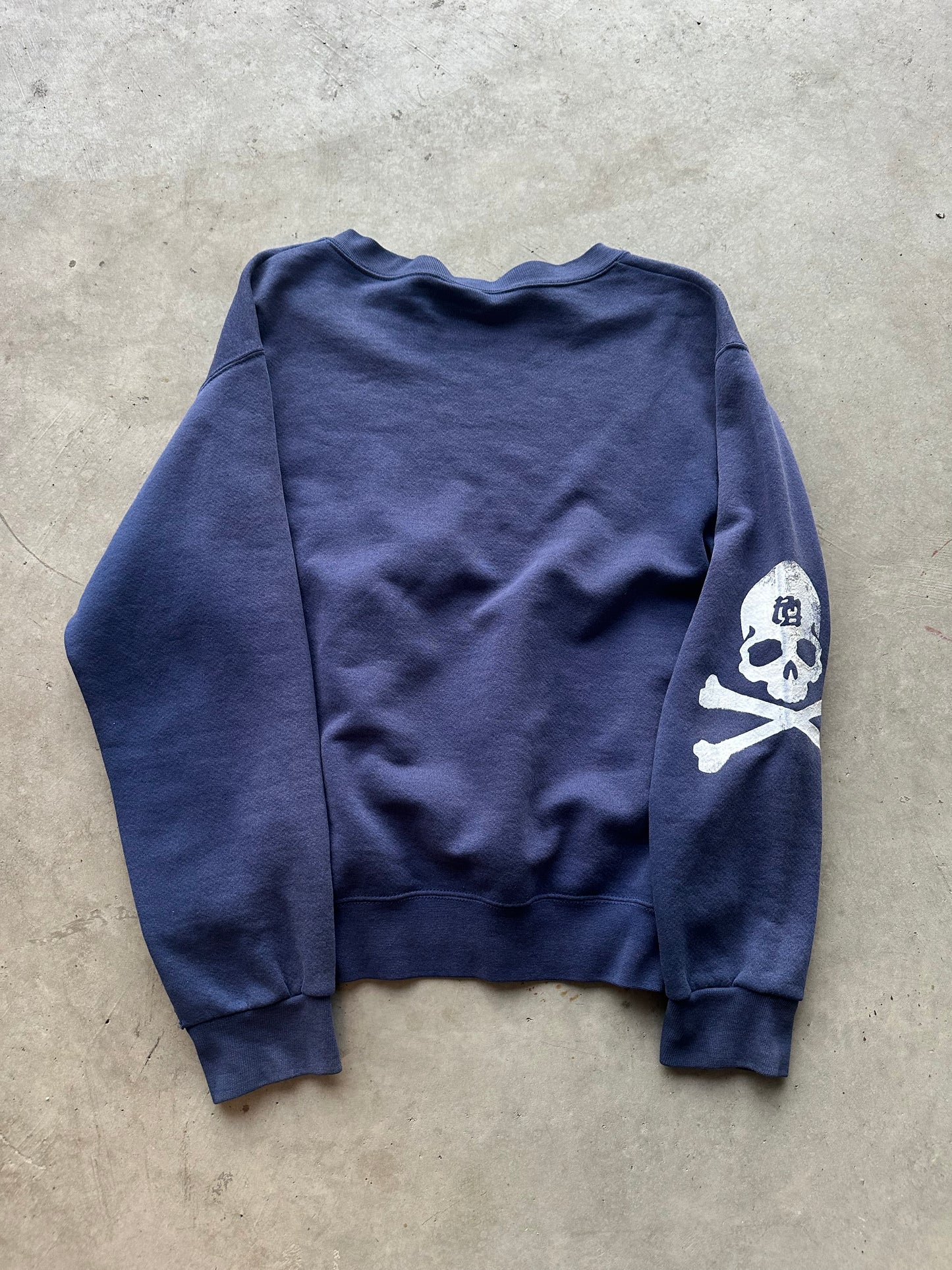 Navy Crossbones Crewneck