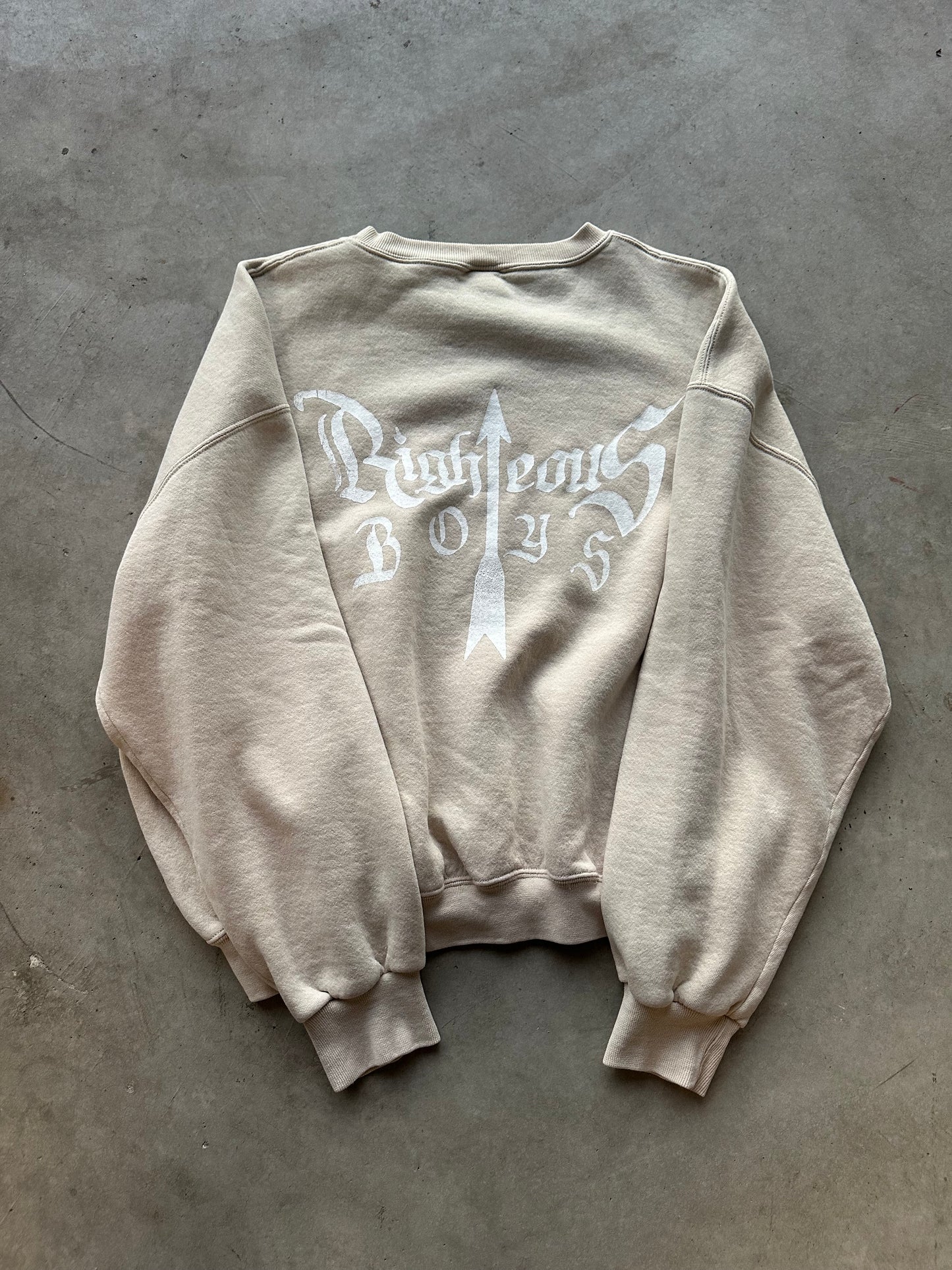Cream Crossbones Crewneck