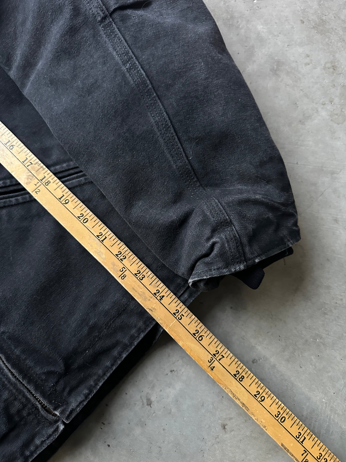Vintage Black Reworked Hooded Detroit Style Carhartt Jacket