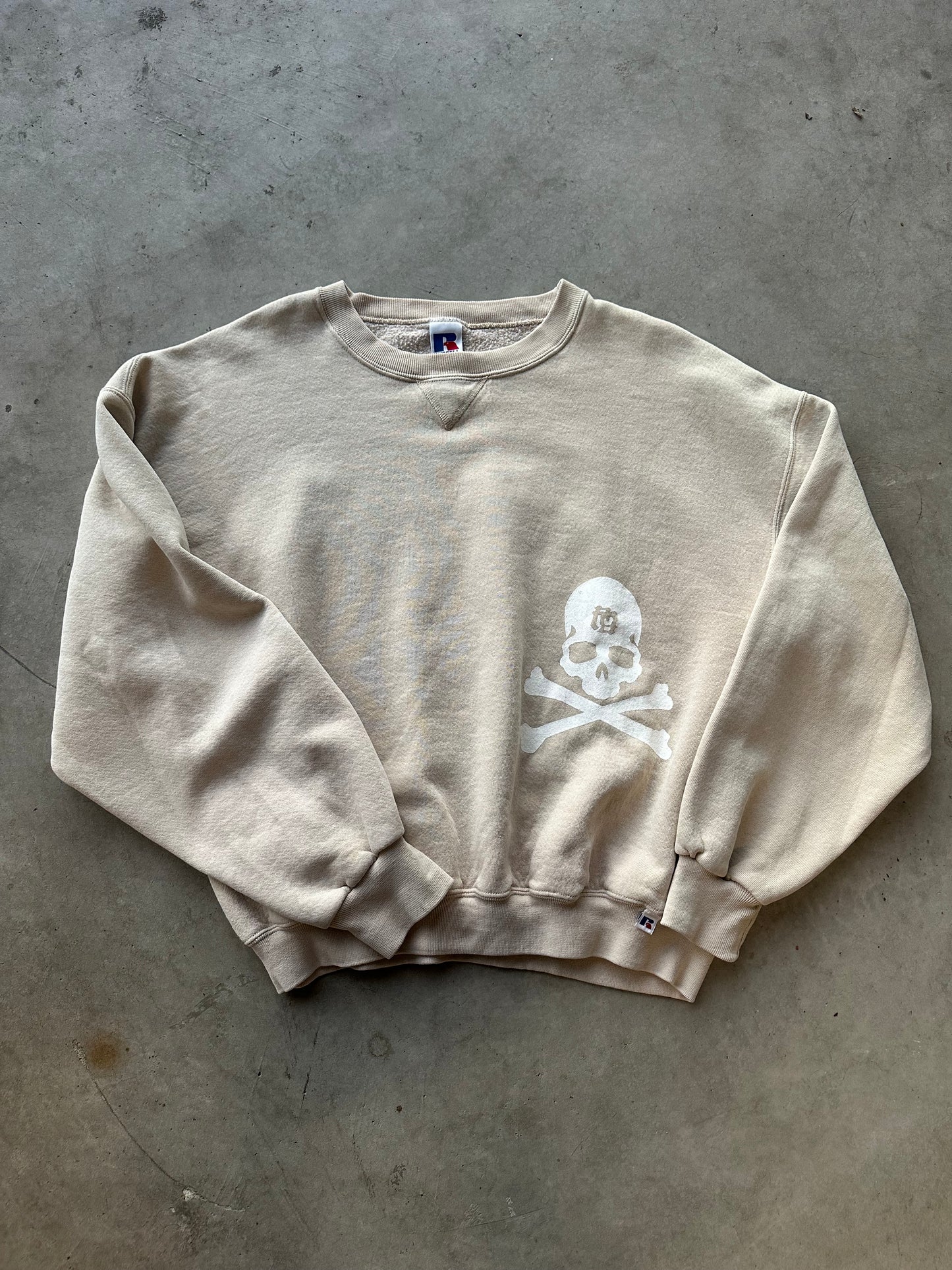 Cream Crossbones Crewneck