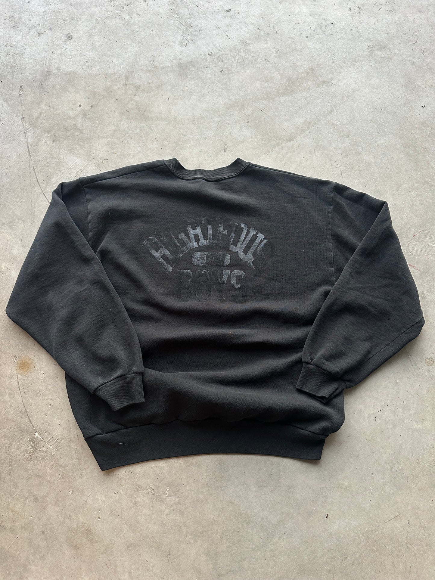 Black Faceless Crewneck