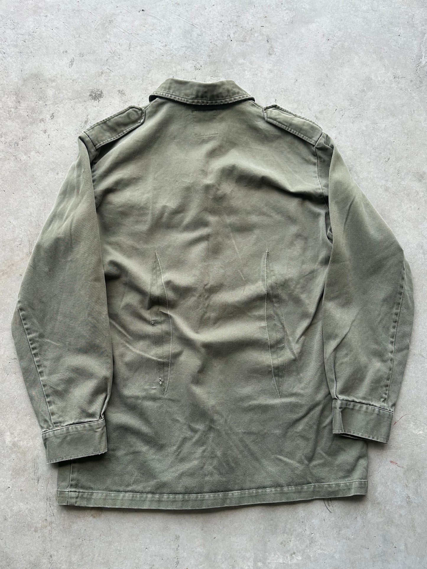 Military ‘Script’ Button Up