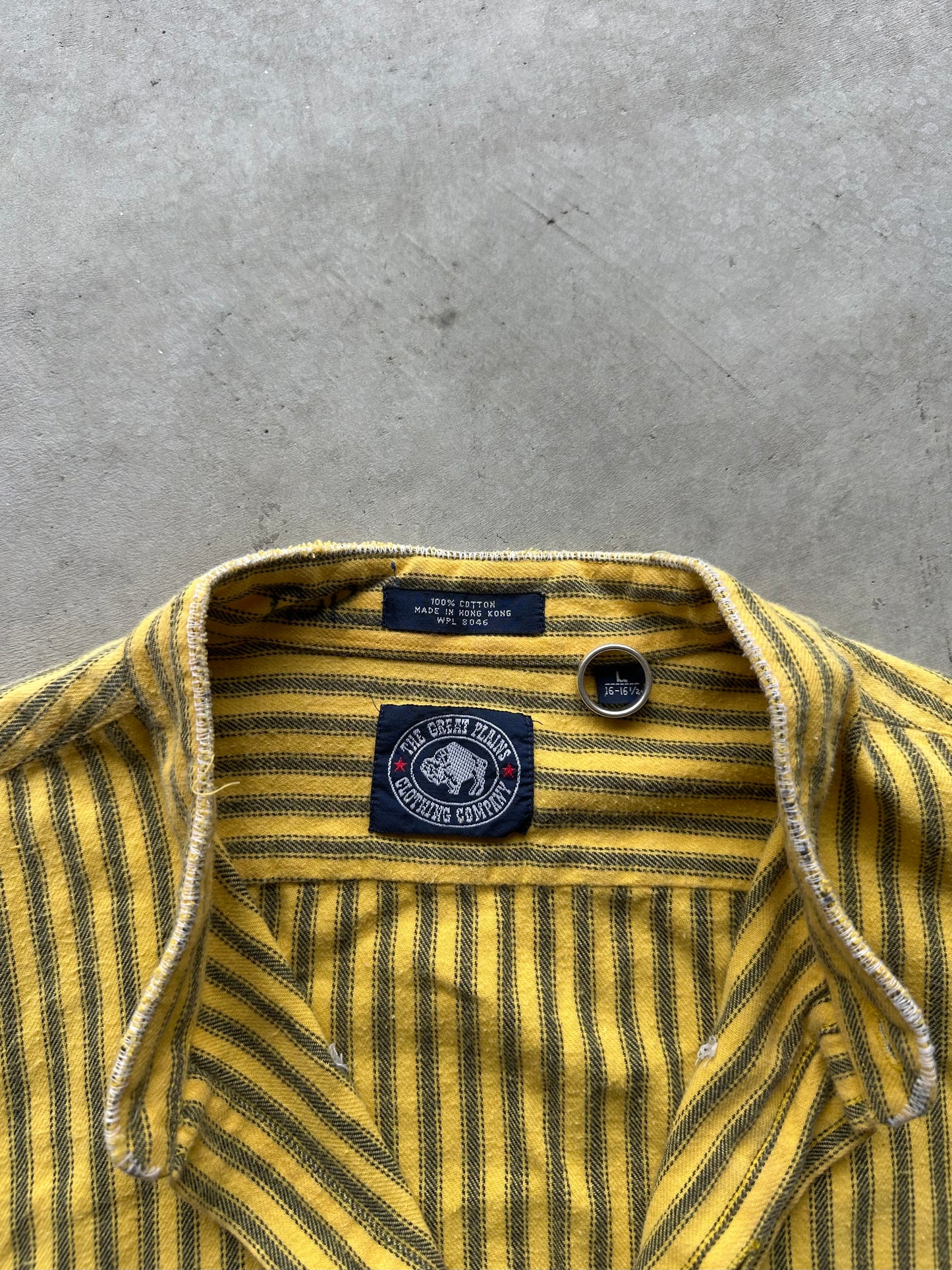 Yellow Crossbones Flannel - Size L