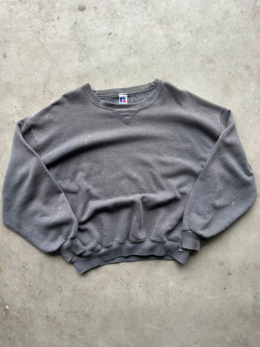 Grey Russell Crossbones Crewneck - Size XL