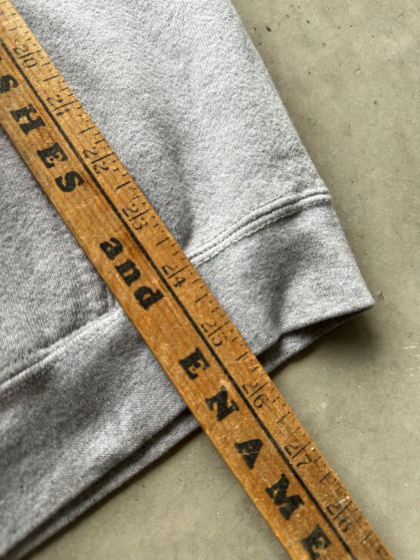 Gray Script Pullover Hoodie - Size L