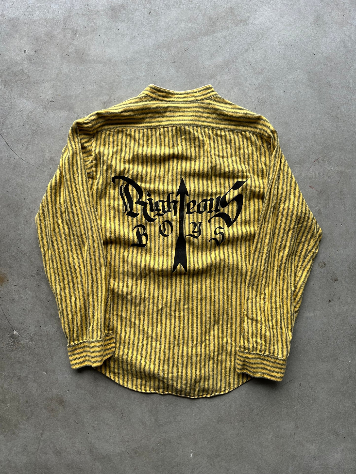 Yellow Crossbones Flannel - Size L