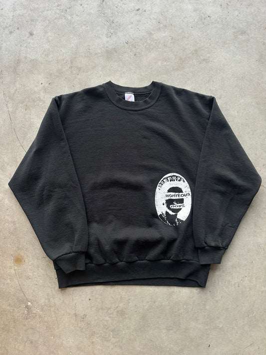 Black Faceless Crewneck