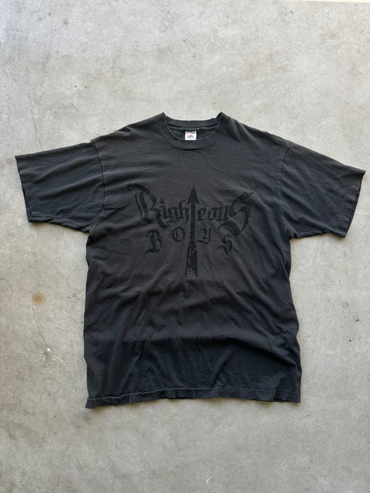 Black Script Tee - Size XL