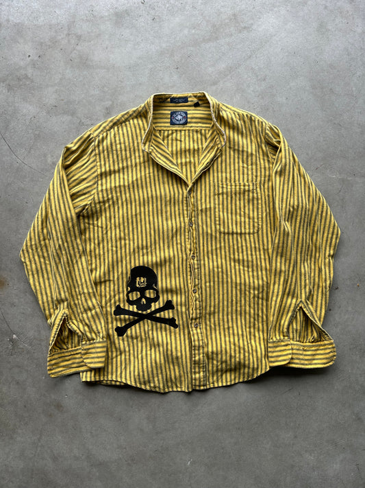Yellow Crossbones Flannel - Size L