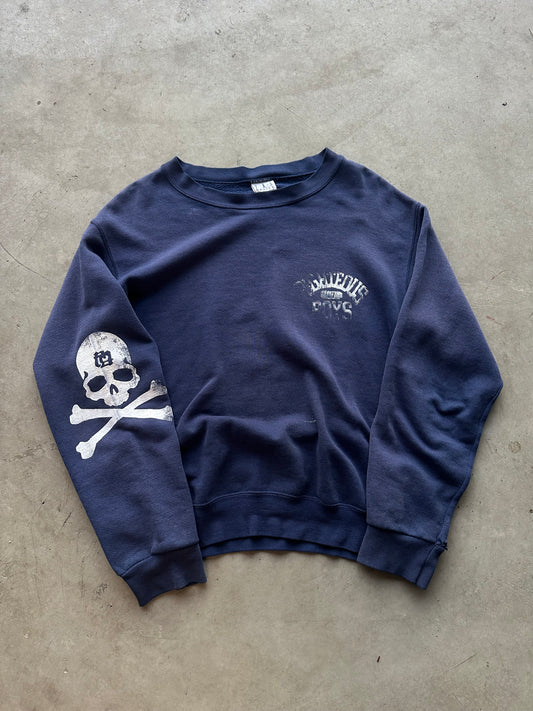 Navy Crossbones Crewneck