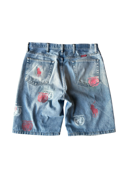 Pastel Glitch Jorts