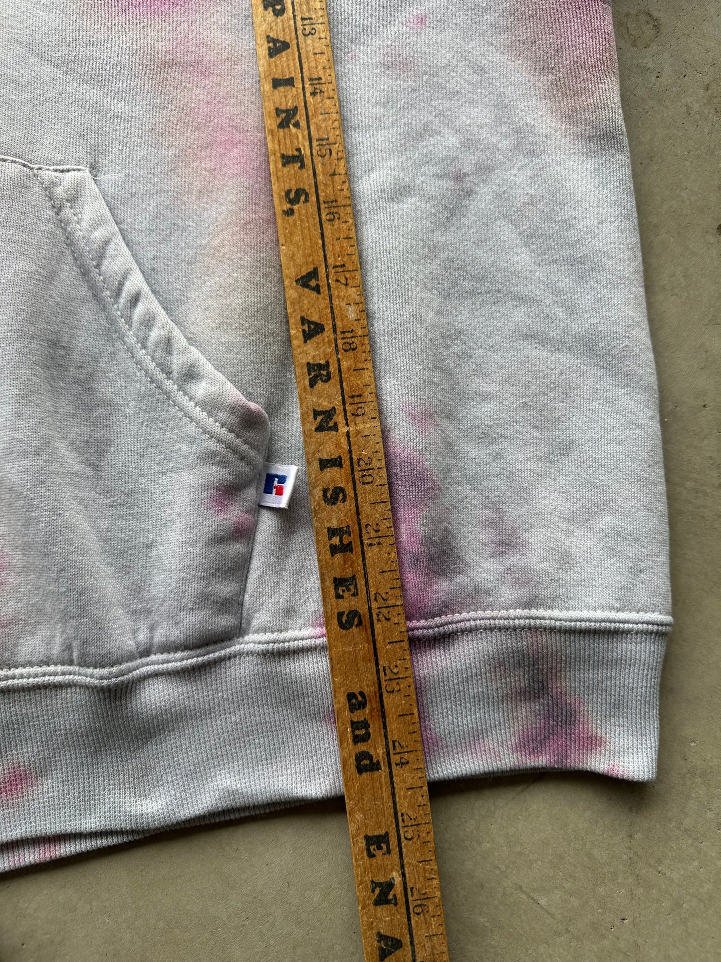 Tie Dye Script Russell Hoodie - Size L